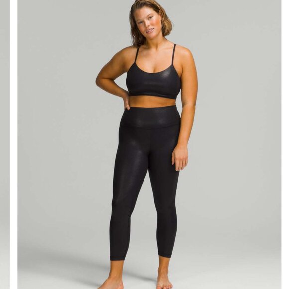 Lululemon Align High-Rise Pant *Shine - Black-  Size 4 - Picture 1 of 13